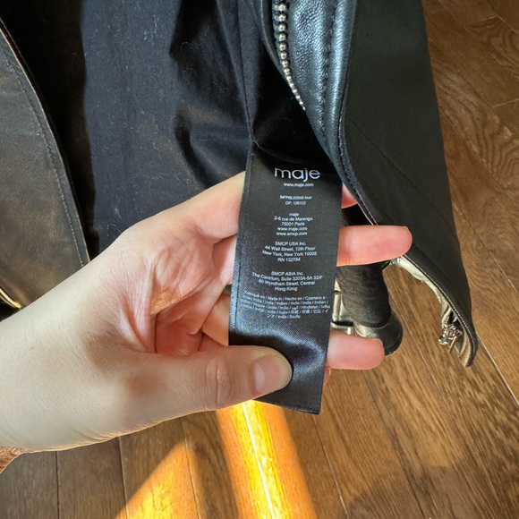 Woman Leather jacket Maje size 40 ( like size S) - Picture 4 of 4